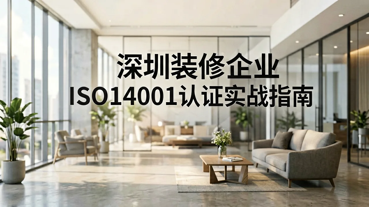 深圳装修企业ISO14001认证实战指南