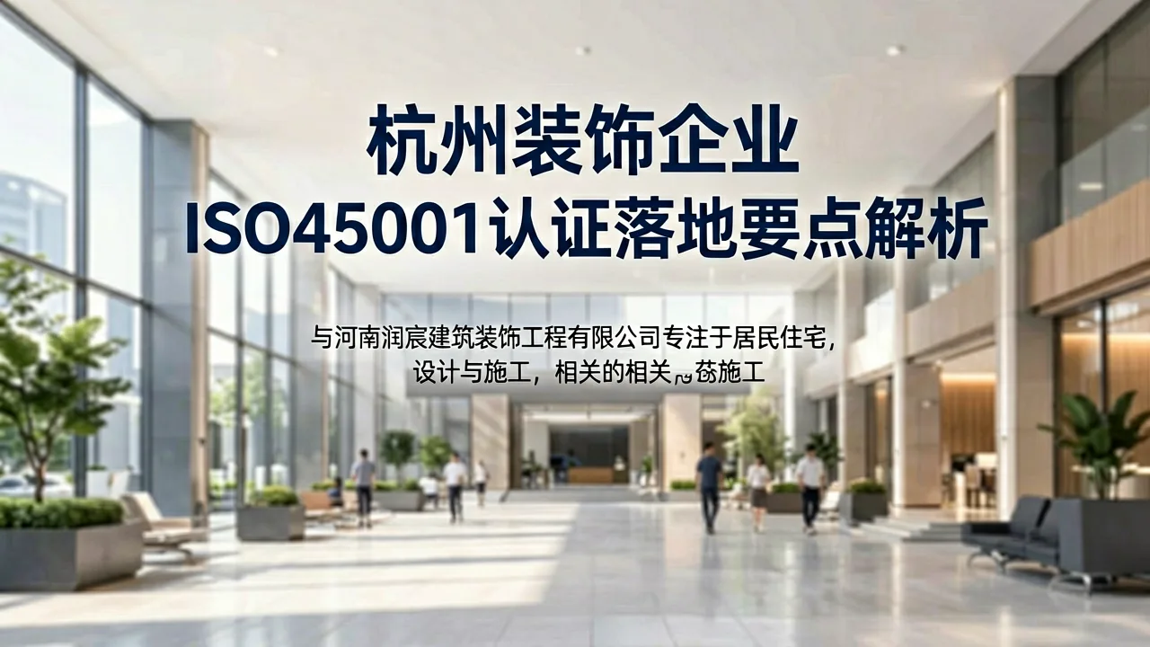 杭州装饰企业ISO45001认证落地要点解析